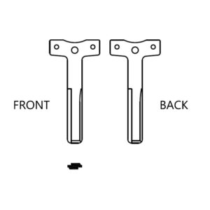 HOLDEN / GTO / VAUXHALL HU43T / OP-WH OEM FLIP KEY BLADE