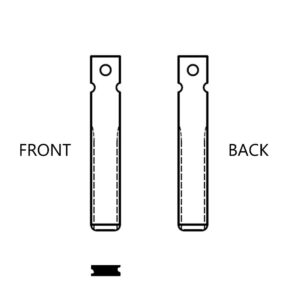 PEUGEOT / CITROEN HU83T / HU-HCA OEM FLIP KEY BLADE