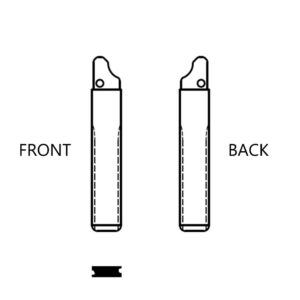 PEUGEOT / CITROEN HU83 / HU-HCA OEM FLIP KEY BLADE