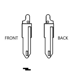 PEUGEOT NE73T / NE-38 OEM FLIP KEY BLADE