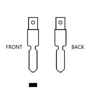 PEUGEOT NE78T / NE-51 OEM FLIP KEY BLADE