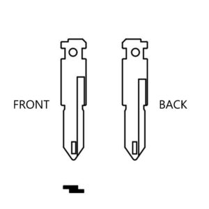 PEUGEOT VA3 / NE-60 OEM FLIP KEY BLADE