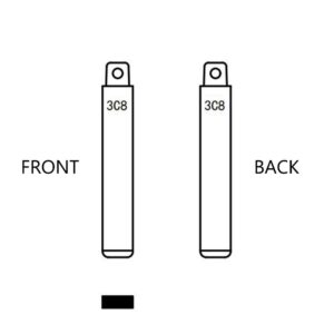 HYUNDAI OEM FLIP KEY BLADE - Image 1