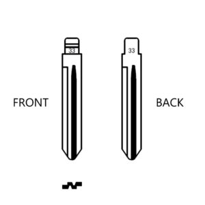 HYUNDAI HYN14R / HY-11D OEM FLIP KEY BLADE - Image 1