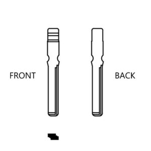 MERCEDES BENZ HU116T OEM FLIP KEY BLADE - Image 1