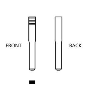 LANDROVER HU101 / FO-24 OEM FLIP KEY BLADE - Image 1