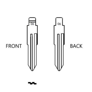 NISSAN NSN11 / DAT-6 / DAT-22 FTEC KEY BLADE