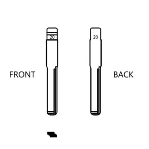 MERCEDES BENZ HU64 / ME-7 FTEC KEY BLADE