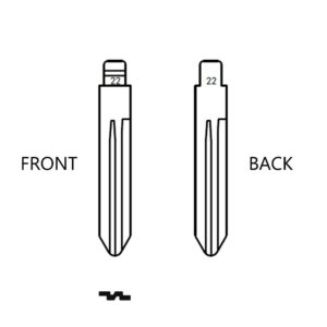 NISSAN NSN14 / DAT-15 FTEC KEY BLADE